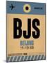 BJS Beijing Luggage Tag 2-NaxArt-Mounted Art Print