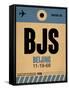 BJS Beijing Luggage Tag 2-NaxArt-Framed Stretched Canvas