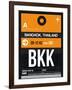 BKK Bangkok Luggage Tag I-NaxArt-Framed Art Print