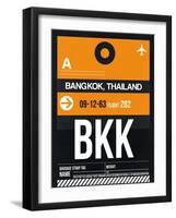 BKK Bangkok Luggage Tag I-NaxArt-Framed Art Print