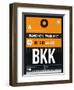 BKK Bangkok Luggage Tag I-NaxArt-Framed Art Print