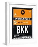 BKK Bangkok Luggage Tag I-NaxArt-Framed Art Print