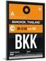 BKK Bangkok Luggage Tag I-NaxArt-Mounted Art Print