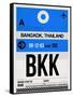 BKK Bangkok Luggage Tag II-NaxArt-Framed Stretched Canvas