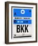 BKK Bangkok Luggage Tag II-NaxArt-Framed Art Print