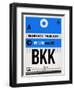 BKK Bangkok Luggage Tag II-NaxArt-Framed Art Print