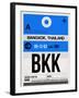 BKK Bangkok Luggage Tag II-NaxArt-Framed Art Print