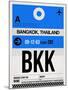 BKK Bangkok Luggage Tag II-NaxArt-Mounted Art Print