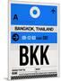 BKK Bangkok Luggage Tag II-NaxArt-Mounted Art Print