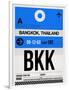 BKK Bangkok Luggage Tag II-NaxArt-Framed Art Print