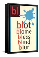 BL for Blot-null-Framed Stretched Canvas