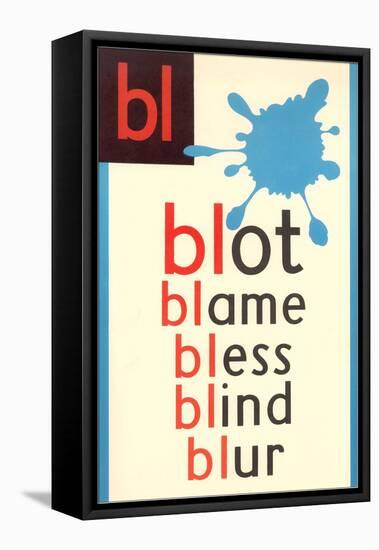 BL for Blot-null-Framed Stretched Canvas