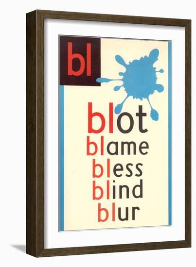 BL for Blot-null-Framed Art Print