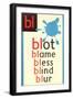 BL for Blot-null-Framed Art Print