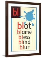 BL for Blot-null-Framed Art Print