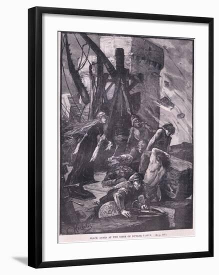 Black Agnes at the Siege of Dunbar Castle Ad 1326-Charles Ricketts-Framed Giclee Print