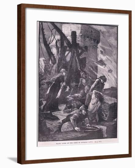 Black Agnes at the Siege of Dunbar Castle Ad 1326-Charles Ricketts-Framed Giclee Print