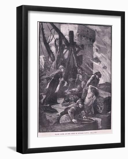 Black Agnes at the Siege of Dunbar Castle Ad 1326-Charles Ricketts-Framed Giclee Print