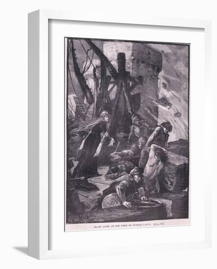 Black Agnes at the Siege of Dunbar Castle Ad 1326-Charles Ricketts-Framed Giclee Print