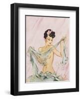 Black and Blue by David Wright-David Wright-Framed Art Print