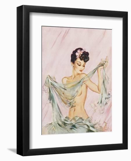 Black and Blue by David Wright-David Wright-Framed Art Print