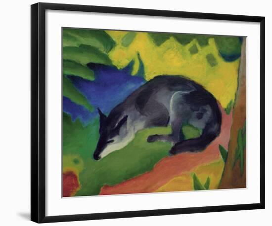 Black and Blue Fox-Franz Marc-Framed Giclee Print