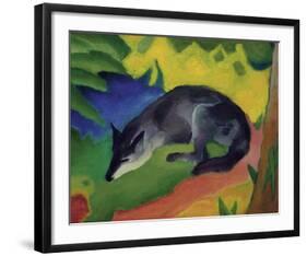 Black and Blue Fox-Franz Marc-Framed Giclee Print