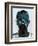 Black and Blue Man-Enrico Varrasso-Framed Art Print