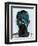 Black and Blue Man-Enrico Varrasso-Framed Art Print