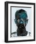 Black and Blue Man-Enrico Varrasso-Framed Art Print