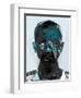 Black and Blue Man-Enrico Varrasso-Framed Art Print