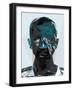 Black and Blue Man-Enrico Varrasso-Framed Art Print