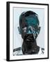 Black and Blue Man-Enrico Varrasso-Framed Art Print