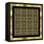 Black and Gold 11-Art Deco Designs-Framed Stretched Canvas