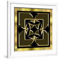 Black and Gold 13-Art Deco Designs-Framed Giclee Print