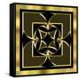 Black and Gold 13-Art Deco Designs-Framed Stretched Canvas