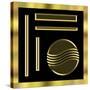 Black and Gold 1-Art Deco Designs-Stretched Canvas