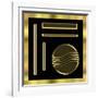 Black and Gold 1-Art Deco Designs-Framed Giclee Print