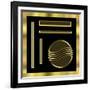 Black and Gold 1-Art Deco Designs-Framed Giclee Print