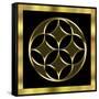 Black and Gold 2-Art Deco Designs-Framed Stretched Canvas