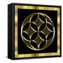 Black and Gold 2-Art Deco Designs-Framed Stretched Canvas