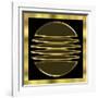 Black and Gold 4-Art Deco Designs-Framed Giclee Print