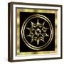 Black and Gold 6-Art Deco Designs-Framed Giclee Print