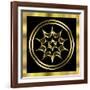 Black and Gold 6-Art Deco Designs-Framed Giclee Print