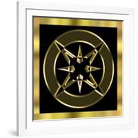 Black and Gold 7-Art Deco Designs-Framed Giclee Print