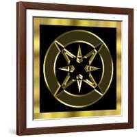 Black and Gold 7-Art Deco Designs-Framed Giclee Print