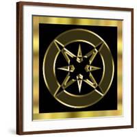 Black and Gold 7-Art Deco Designs-Framed Giclee Print