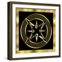 Black and Gold 7-Art Deco Designs-Framed Giclee Print