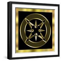 Black and Gold 7-Art Deco Designs-Framed Giclee Print