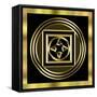 Black And Gold 8-Art Deco Designs-Framed Stretched Canvas